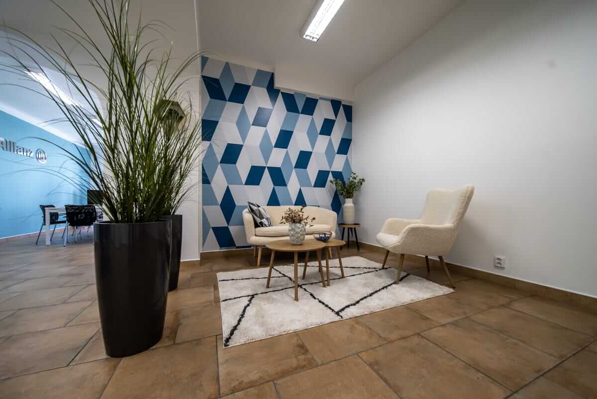 Kancelář Allianz Nový Jičín – lounge zóna